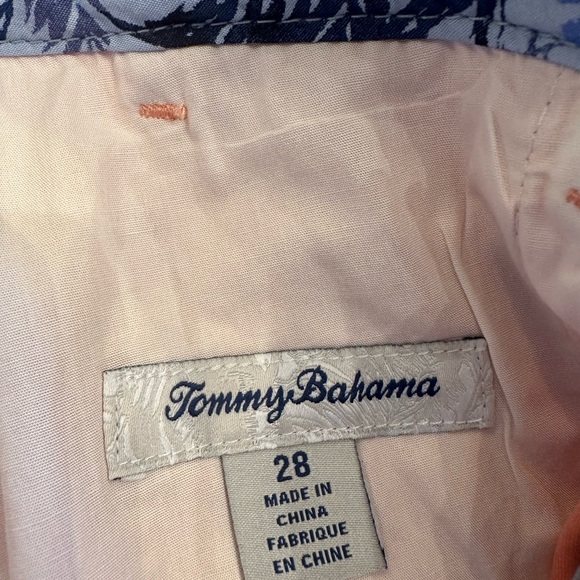 NWT Tommy Bahama Boracay Shorts Mens Sz 28 Coral Embroidered Logo Stretch 8 Inch - Picture 5 of 6